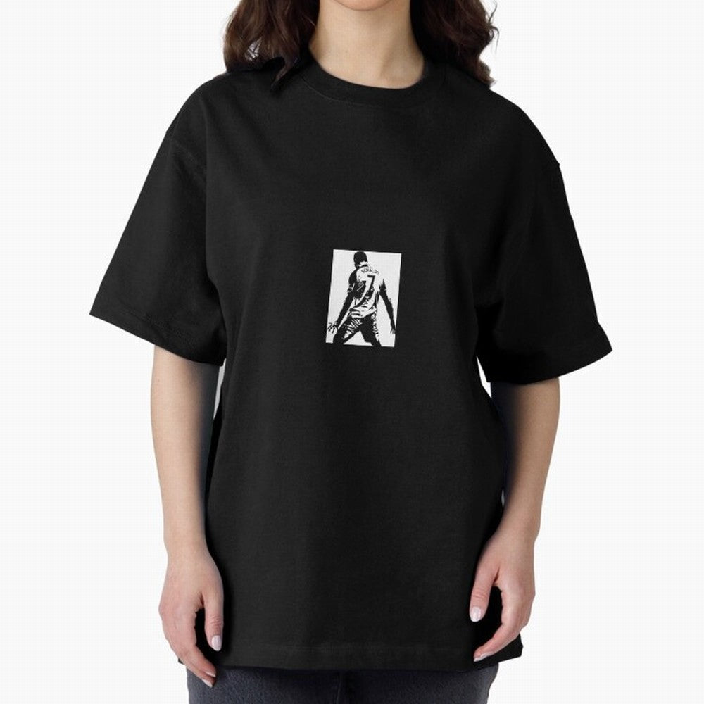 Ronaldo sticker Oversized T-Shirt Celebrate Soccer Greatness during FIFA World Cup 2026 Group Stage Inspired by Cristiano Ronaldo, England, France and Netherlands Energy, Soccer Culture, Superstar Moments, National Team Dreams and Competitive Fire;