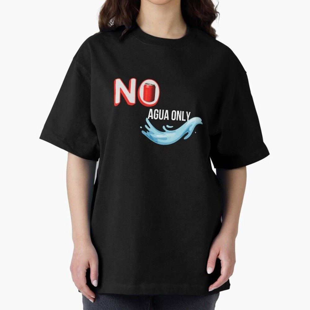 Cristiano Ronaldo - No Soda Coca Drink Agua Water Only Oversized T-Shirt Bring Legendary Rivalry Energy to Global Football Passion for FIFA World Cup 2026 Group Stage, Connected to Neymar, Haaland and Cristiano Ronaldo, Brazil, Portugal and