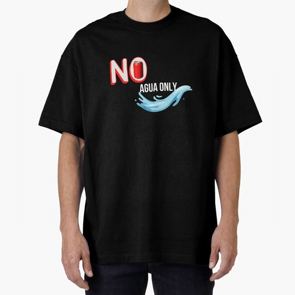 Cristiano Ronaldo - No Soda Coca Drink Agua Water Only Oversized T-Shirt Bring Legendary Rivalry Energy to Global Football Passion for FIFA World Cup 2026 Group Stage, Connected to Neymar, Haaland and Cristiano Ronaldo, Brazil, Portugal and