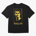 Ronaldo Golden Style Portrait art illustration Oversized T-Shirt Bring Legendary Rivalry Energy to Global Football Passion for FIFA World Cup 2026 Group Stage, Capturing Cristiano Ronaldo, Haaland and CR7, Argentina, France and Brazil, Game Day