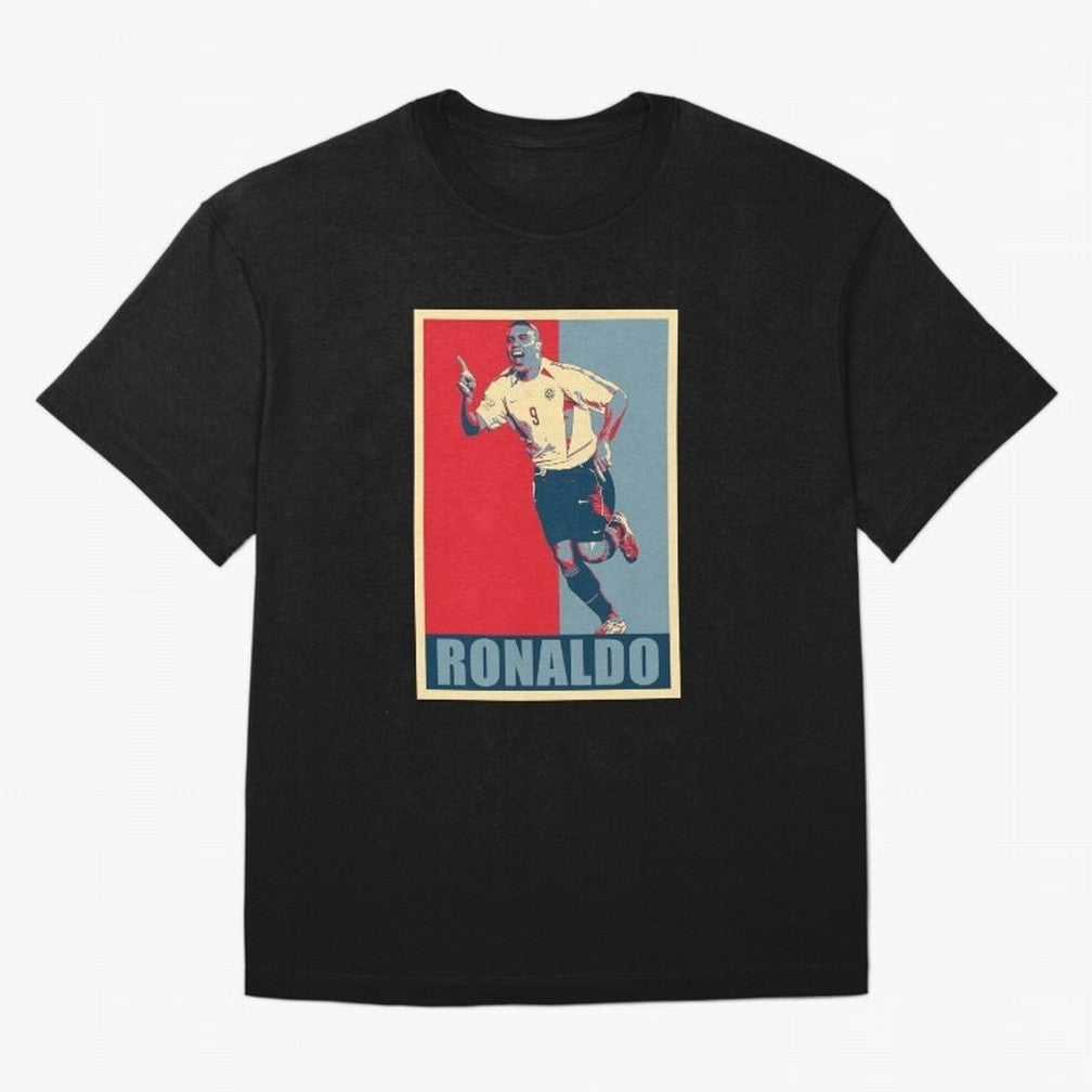 Ronaldo De Lima Celebration Oversized T-Shirt Celebrate Supporters United by Match Day Hype around FIFA World Cup 2026, Messi, Neymar and Mbappe, Spain and Netherlands, Retro Football Energy, Iconic Rivalries, Trophy Chase Drama and Stadium