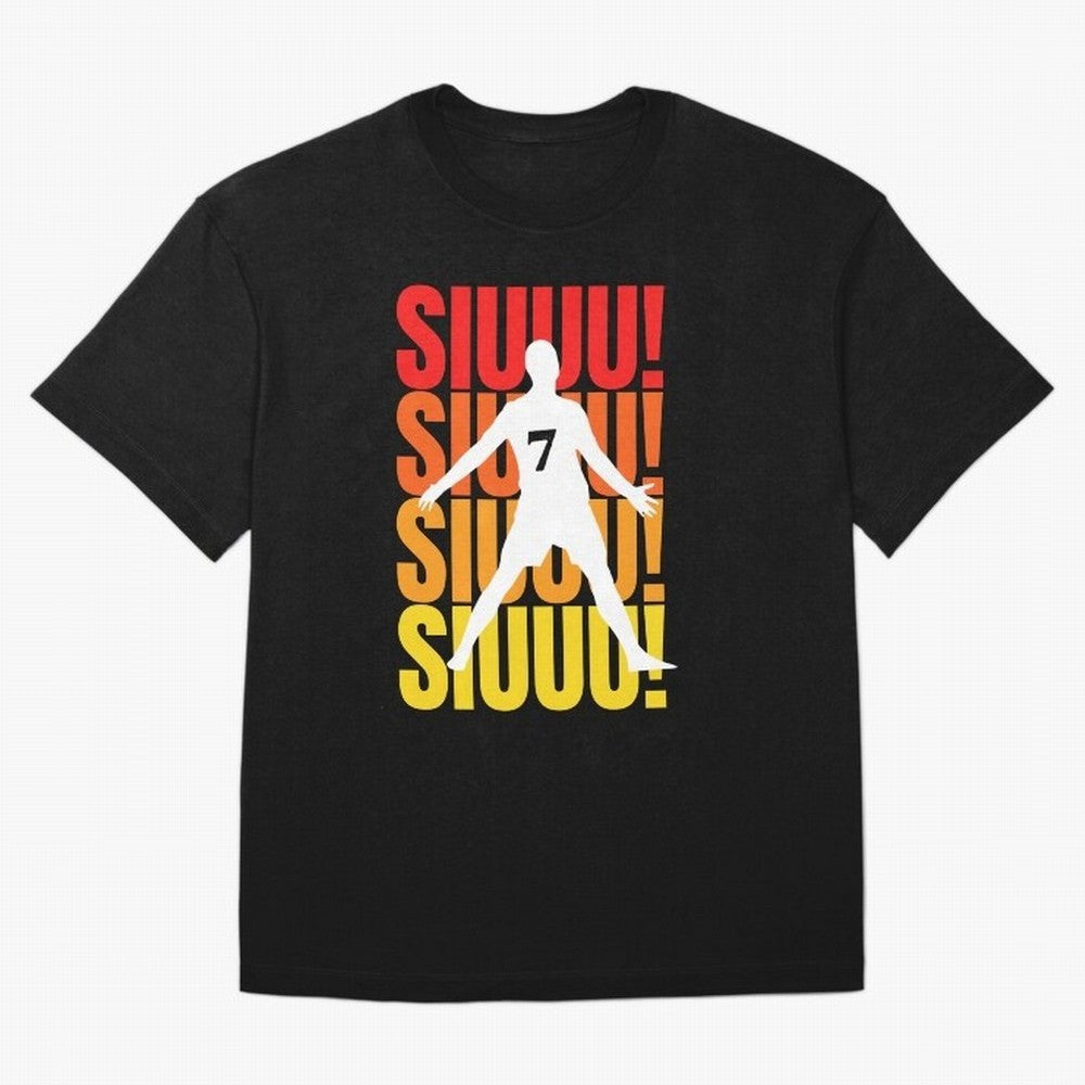 Christiano Ronaldo Siuuu Oversized T-Shirt Stand Proud for Match Day Hype around FIFA World Cup 2026, Cristiano Ronaldo, Haaland and CR7, Argentina and Brazil, Global Supporter Spirit, Legendary Goals, National Colors and Tournament Celebration;