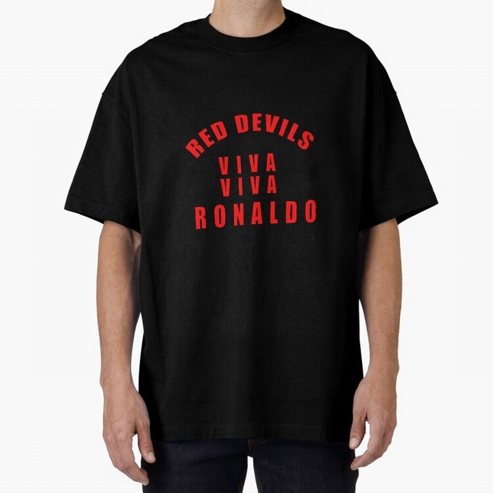 Viva Viva Ronaldo Oversized T-Shirt Spotlight Global Football Passion for FIFA World Cup 2026 Group Stage, Centered on Messi, CR7 and Mbappe, Portugal, Spain and Germany, Football Festival Excitement, Trophy Ambitions, Country Rivalries and Star