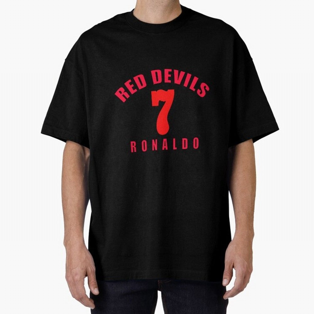 Cristiano Ronaldo Manchester United Oversized T-Shirt Relive the Noise and Pride of FIFA World Cup 2026 Group Stage for Fans of Messi, CR7 and Mbappe and England and Germany, Bringing Match Day Excitement, Supporter Culture, Golden Goals and Global