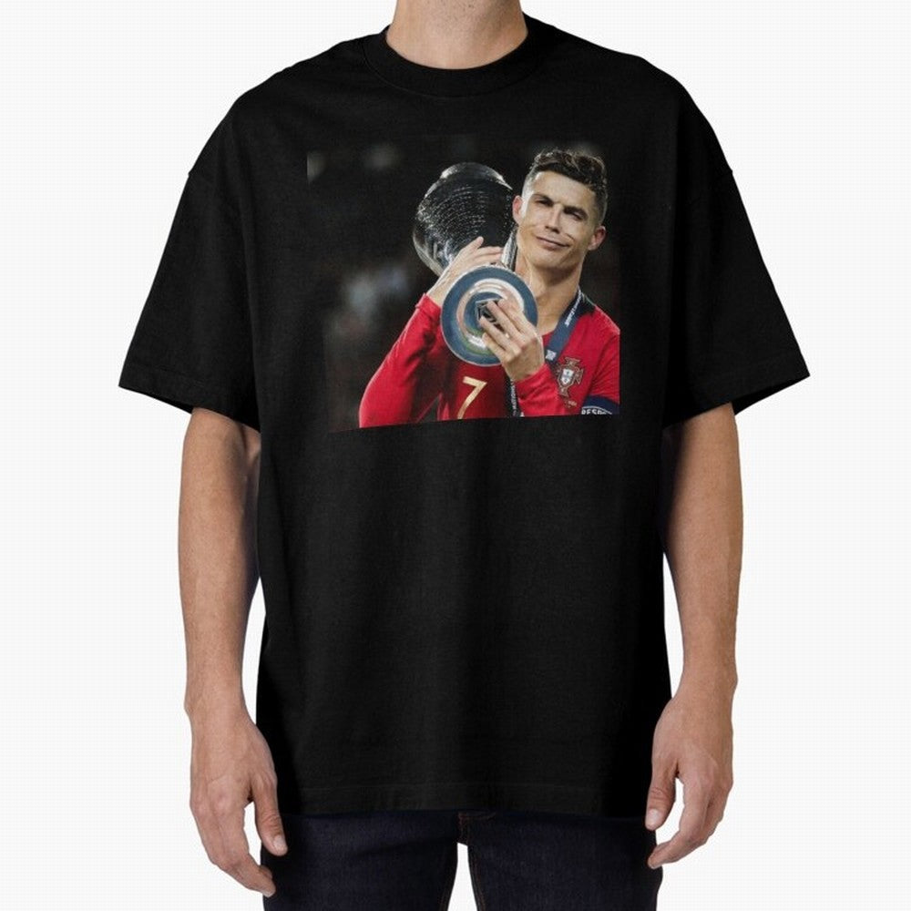 Ronaldo Oversized T-Shirt Embrace FIFA World Cup 2026 USA Canada Mexico for Fans of Messi, CR7 and Mbappe and Brazil, Bringing Stadium Chants, National Pride, Trophy Dreams and Unforgettable Football Memories; Created for Match Day Parties, Soccer