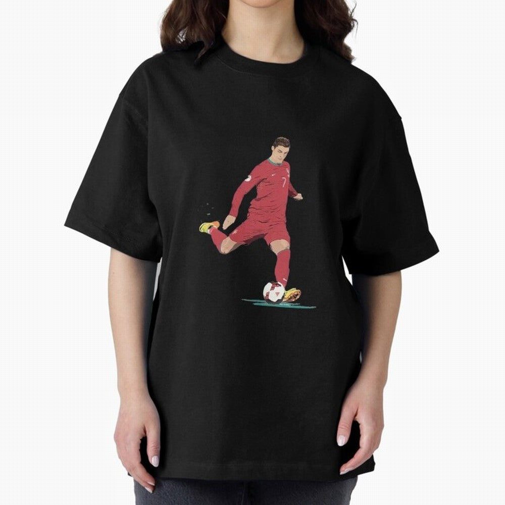 Cristiano ronaldo portugal 2022 Oversized T-Shirt Experience the FIFA World Cup 2026 USA Canada Mexico Journey through Mbappe and Neymar Highlights, Germany Pride, Supporter Pride, Iconic Celebrations, Legendary Names and Global Match Day Energy;