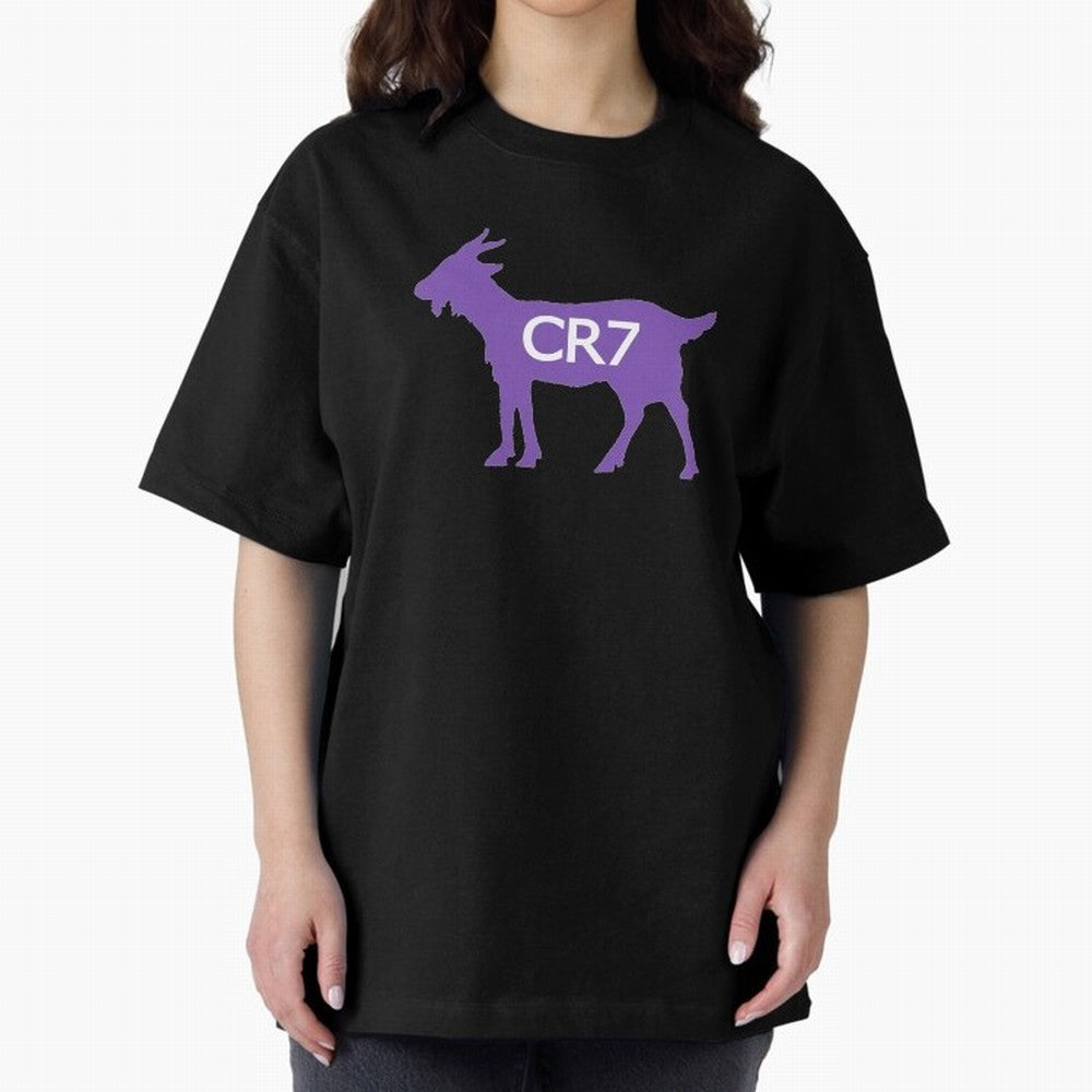 CR7 GOAT Purple Oversized T-Shirt Keep Football History Alive during FIFA World Cup 2026 USA Canada Mexico Connected to CR7, Argentina, France and Brazil Energy, Football History, Final Match Energy, Crowd Noise and Once in a Lifetime Moments;