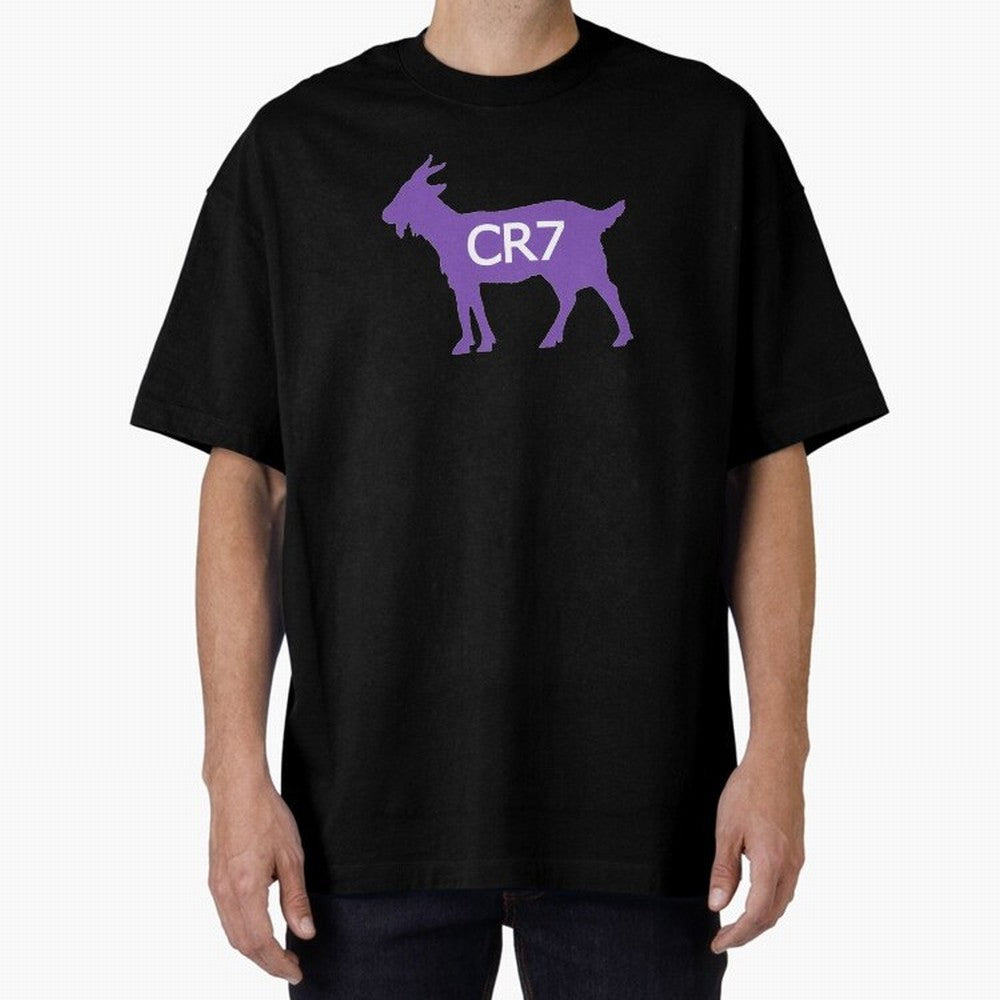 CR7 GOAT Purple Oversized T-Shirt Keep Football History Alive during FIFA World Cup 2026 USA Canada Mexico Connected to CR7, Argentina, France and Brazil Energy, Football History, Final Match Energy, Crowd Noise and Once in a Lifetime Moments;