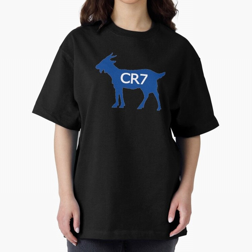 CR7 GOAT Blue Oversized T-Shirt Celebrate the Next Chapter of FIFA World Cup 2026 Group Stage Centered on Messi, CR7 and Mbappe, Netherlands Energy, Game Day Rituals, Football Legends, Country Pride and the Road to the Final; Perfect for People Who