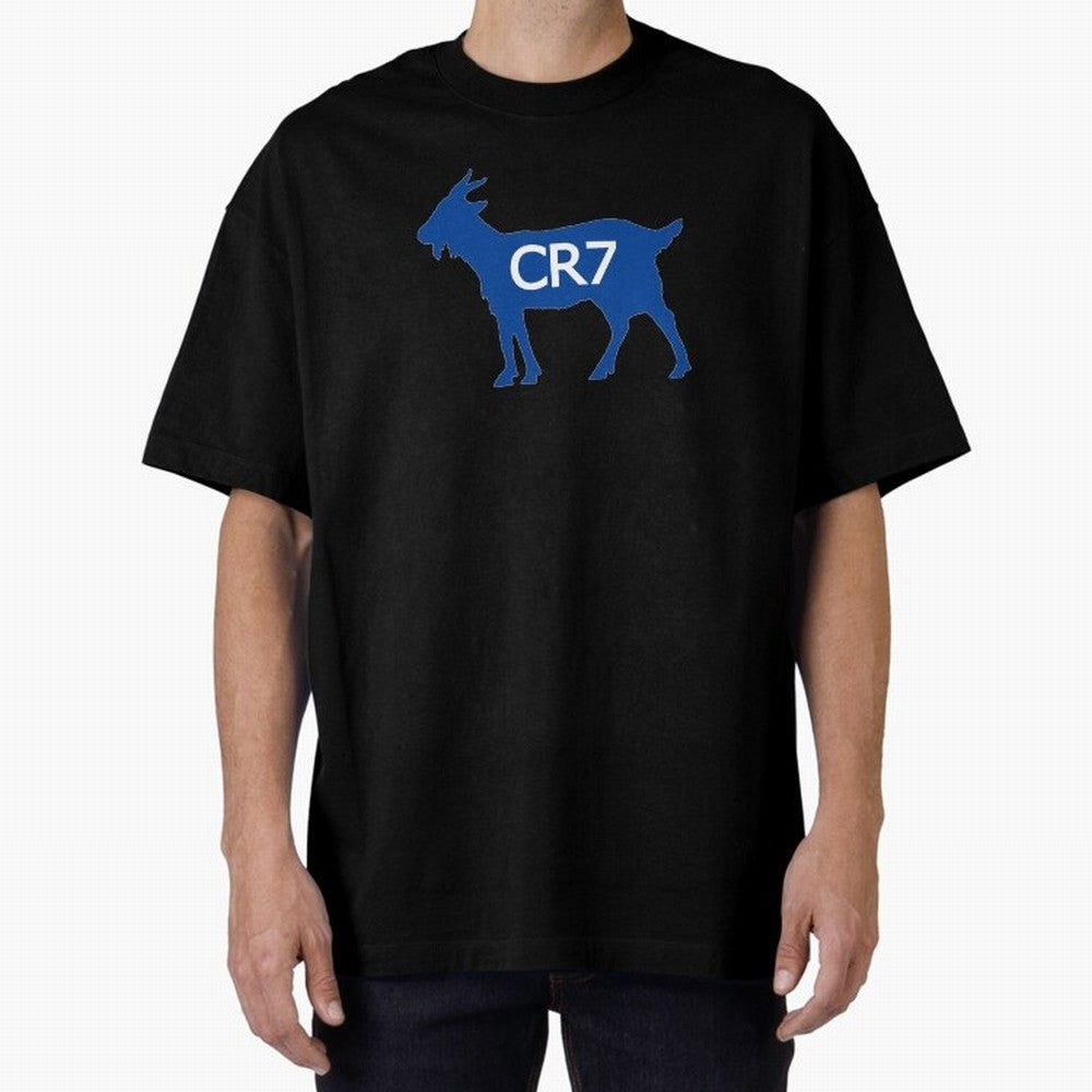 CR7 GOAT Blue Oversized T-Shirt Celebrate the Next Chapter of FIFA World Cup 2026 Group Stage Centered on Messi, CR7 and Mbappe, Netherlands Energy, Game Day Rituals, Football Legends, Country Pride and the Road to the Final; Perfect for People Who