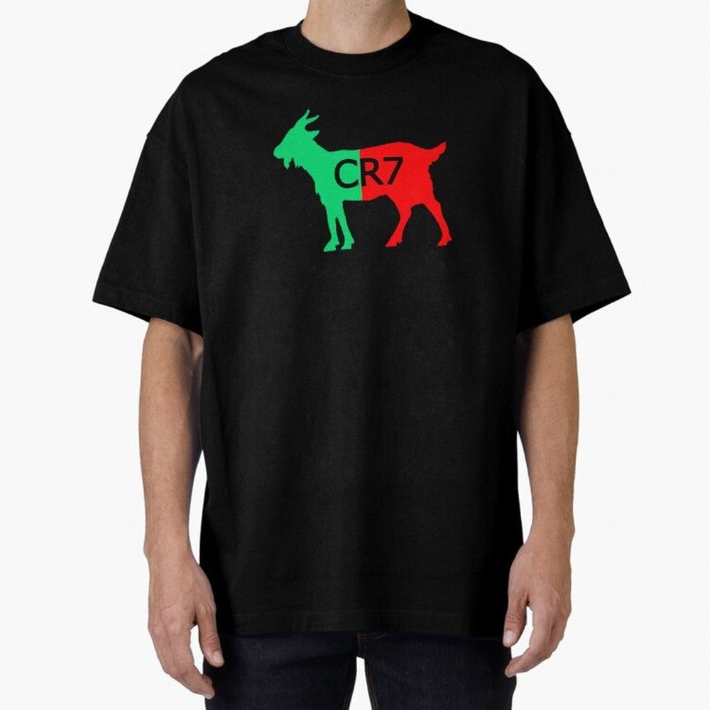 CR7 GOAT Tuga Oversized T-Shirt Show Support during the FIFA World Cup 2026 Group Stage Journey through Haaland Highlights, Spain Pride, Classic Soccer Heritage, Championship Pressure, Fan Loyalty and International Pride; Created for Match Day