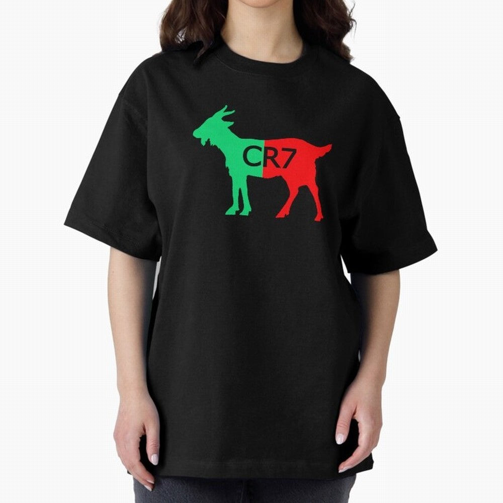 CR7 GOAT Tuga Oversized T-Shirt Show Support during the FIFA World Cup 2026 Group Stage Journey through Haaland Highlights, Spain Pride, Classic Soccer Heritage, Championship Pressure, Fan Loyalty and International Pride; Created for Match Day