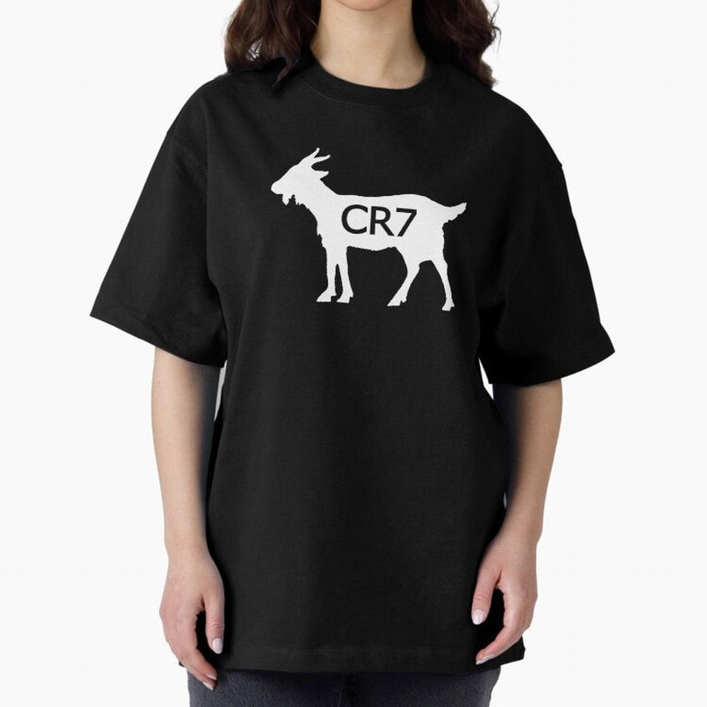 CR7 GOAT Oversized T-Shirt Bring Legendary Rivalry Energy to the FIFA World Cup 2026 Journey through Neymar Highlights, France Pride, Tournament Hype, Historic Matchups, Family Viewing Parties and Global Sports Pride; Great for Supporters Who Love