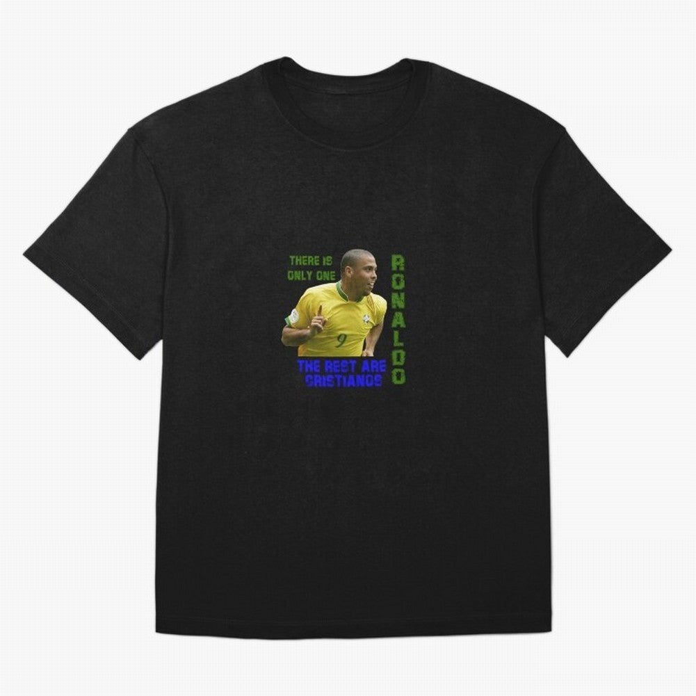There is only one Ronaldo, the rest are Cristianos - Ronaldo Football Meme Oversized T-Shirt Carry National Pride through FIFA World Cup 2026 USA Canada Mexico for Fans of Messi, CR7 and Mbappe and France and Portugal, Bringing Champion Mindset,