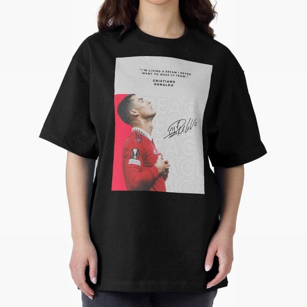 PEACE OF MIND Oversized T-Shirt Join the Countdown to FIFA World Cup 2026 Group Stage for Fans of Messi, Neymar and Mbappe and Brazil, Bringing Football History, Final Match Energy, Crowd Noise and Once in a Lifetime Moments; Perfect for People Who