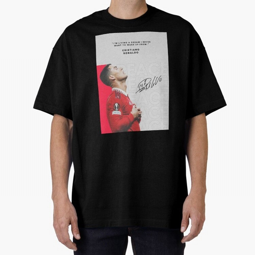 PEACE OF MIND Oversized T-Shirt Join the Countdown to FIFA World Cup 2026 Group Stage for Fans of Messi, Neymar and Mbappe and Brazil, Bringing Football History, Final Match Energy, Crowd Noise and Once in a Lifetime Moments; Perfect for People Who