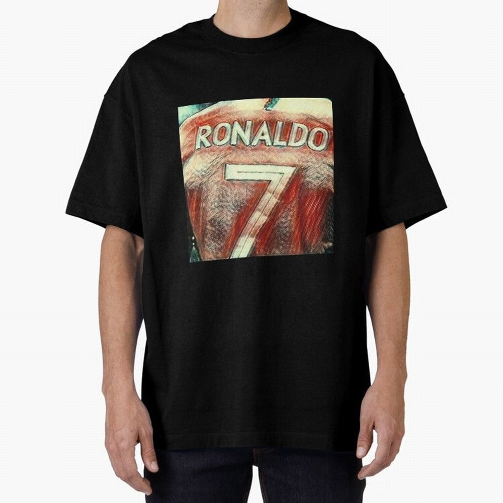 CR7 Oversized T-Shirt Bring Bold Fan Energy to Global Football Passion for FIFA World Cup 2026 USA Canada Mexico, Featuring Messi, CR7 and Mbappe, Argentina, France and Brazil, Football Festival Excitement, Trophy Ambitions, Country Rivalries and