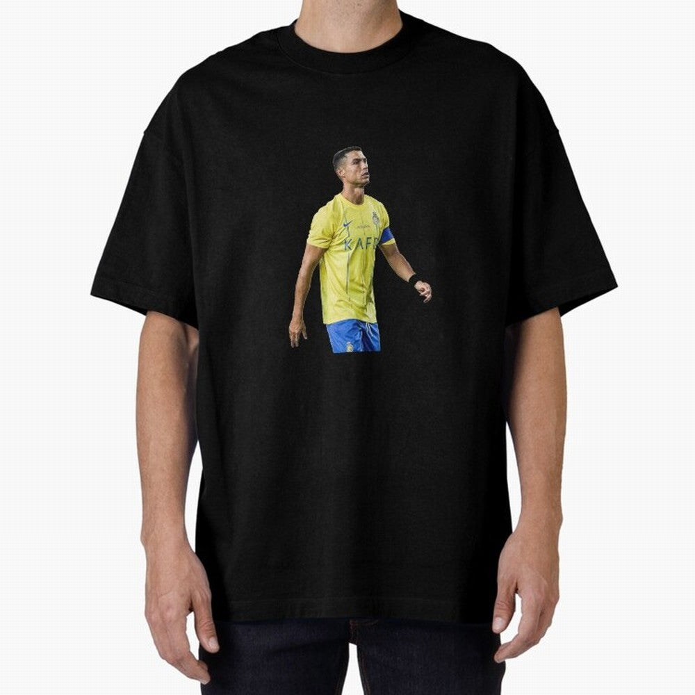 Ronaldo Al Nassar Oversized T-Shirt Stand Out with Spirit from FIFA World Cup 2026 USA Canada Mexico Driven by Cristiano Ronaldo, Haaland and CR7, Brazil Energy, Football History, Final Match Energy, Crowd Noise and Once in a Lifetime Moments;