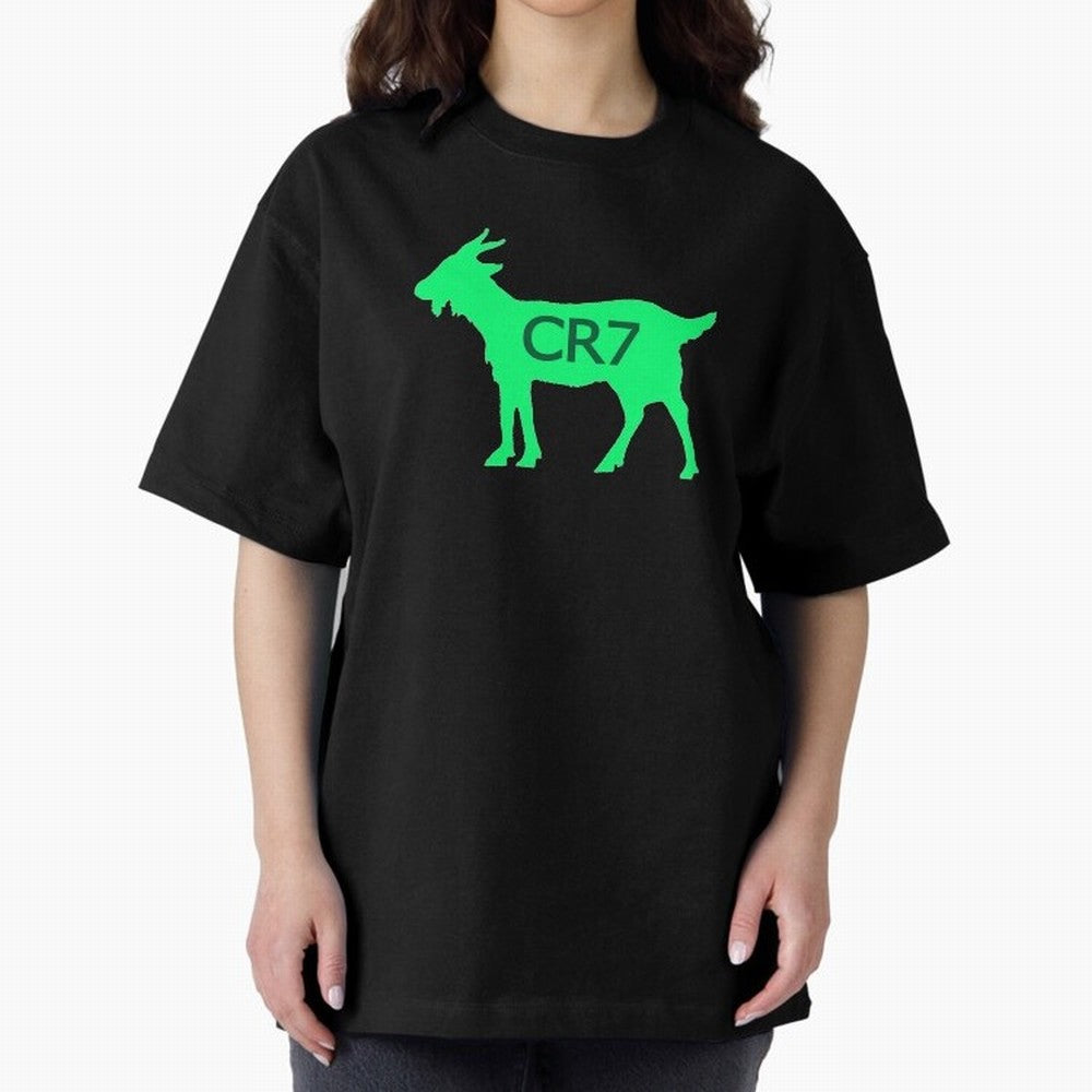 CR7 GOAT Saudi Arabia Green Oversized T-Shirt Feel the Roar of FIFA World Cup 2026 USA Canada Mexico Spirit, Capturing Netherlands, CR7, Championship Spirit, Famous Goals, Roaring Crowds and International Football Unity; Made for Collectors Who