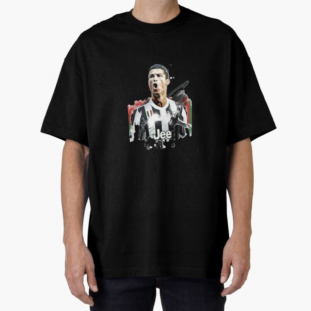 Ronaldo Oversized T-Shirt Experience the FIFA World Cup 2026 Journey through Messi and Cristiano Ronaldo Highlights, Argentina and Brazil Pride, Goal Celebration Energy, Supporter Heritage, Football Icons and Worldwide Tournament Joy; Perfect for