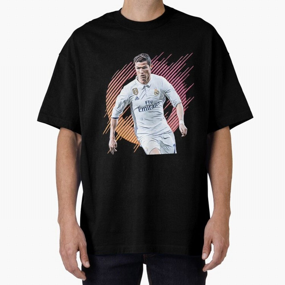 ronaldo christiano Oversized T-Shirt Unlock FIFA World Cup 2026 for Fans of Mbappe and Neymar and England, France and Netherlands, Bringing Retro Football Energy, Iconic Rivalries, Trophy Chase Drama and Stadium Atmosphere; Made for Collectors Who