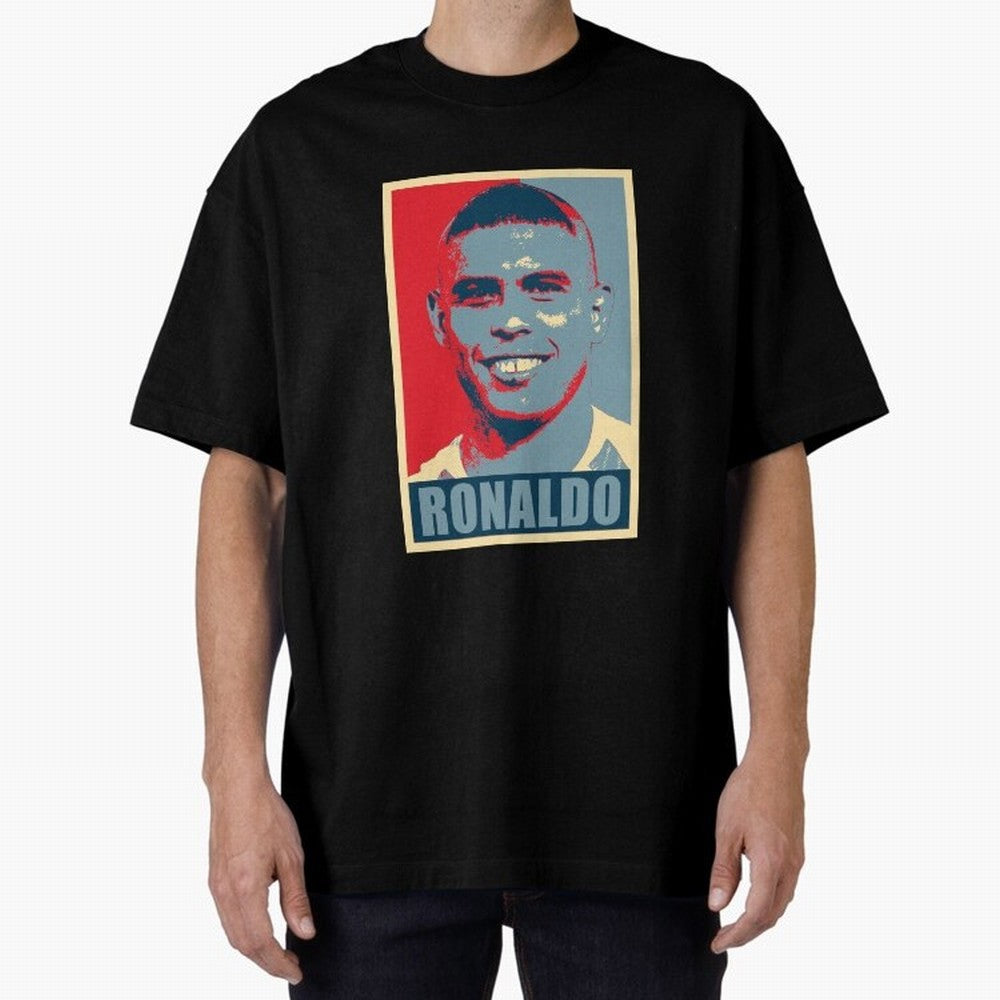Ronaldo De Lima Hope Oversized T-Shirt Show Up for the Glory of the FIFA World Cup 2026 Journey through CR7 and Messi Highlights, Argentina Pride, Stadium Chants, National Pride, Trophy Dreams and Unforgettable Football Memories; Made for