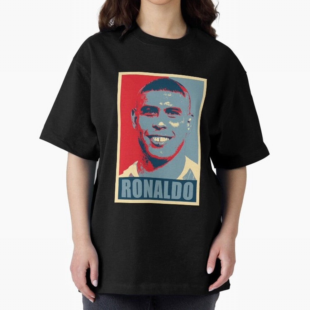 Ronaldo De Lima Hope Oversized T-Shirt Show Up for the Glory of the FIFA World Cup 2026 Journey through CR7 and Messi Highlights, Argentina Pride, Stadium Chants, National Pride, Trophy Dreams and Unforgettable Football Memories; Made for