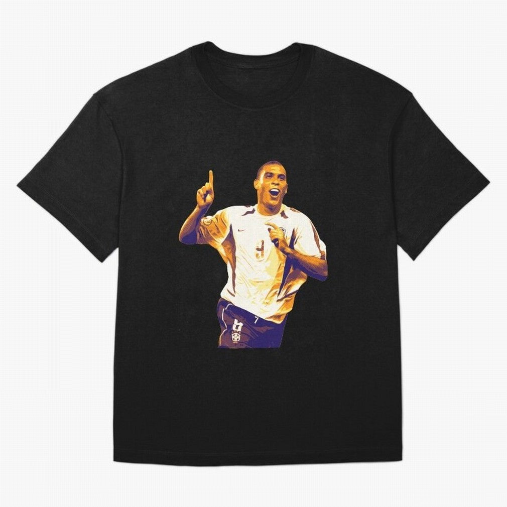 Ronaldo Naz¨¢rio brazil team Oversized T-Shirt Experience the Global Stage of Global Football Passion for FIFA World Cup 2026 USA Canada Mexico, Capturing Mbappe, Germany, Championship Spirit, Famous Goals, Roaring Crowds and International Football