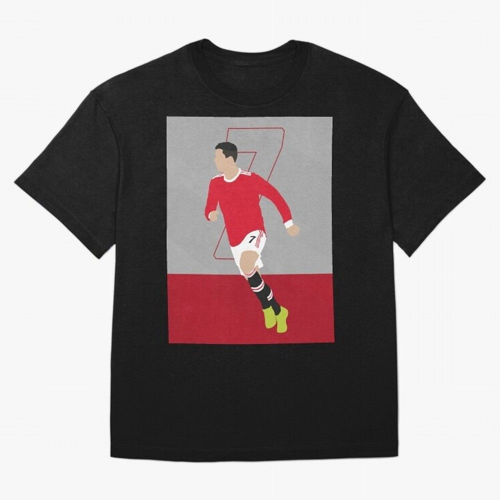Cristiano Ronaldo 2021/22 Illustration Oversized T-Shirt Celebrate Unforgettable Nights in Global Football Passion for FIFA World Cup 2026, Filled with Neymar, Haaland and Cristiano Ronaldo, Argentina, France and Brazil, Champion Mindset, Group