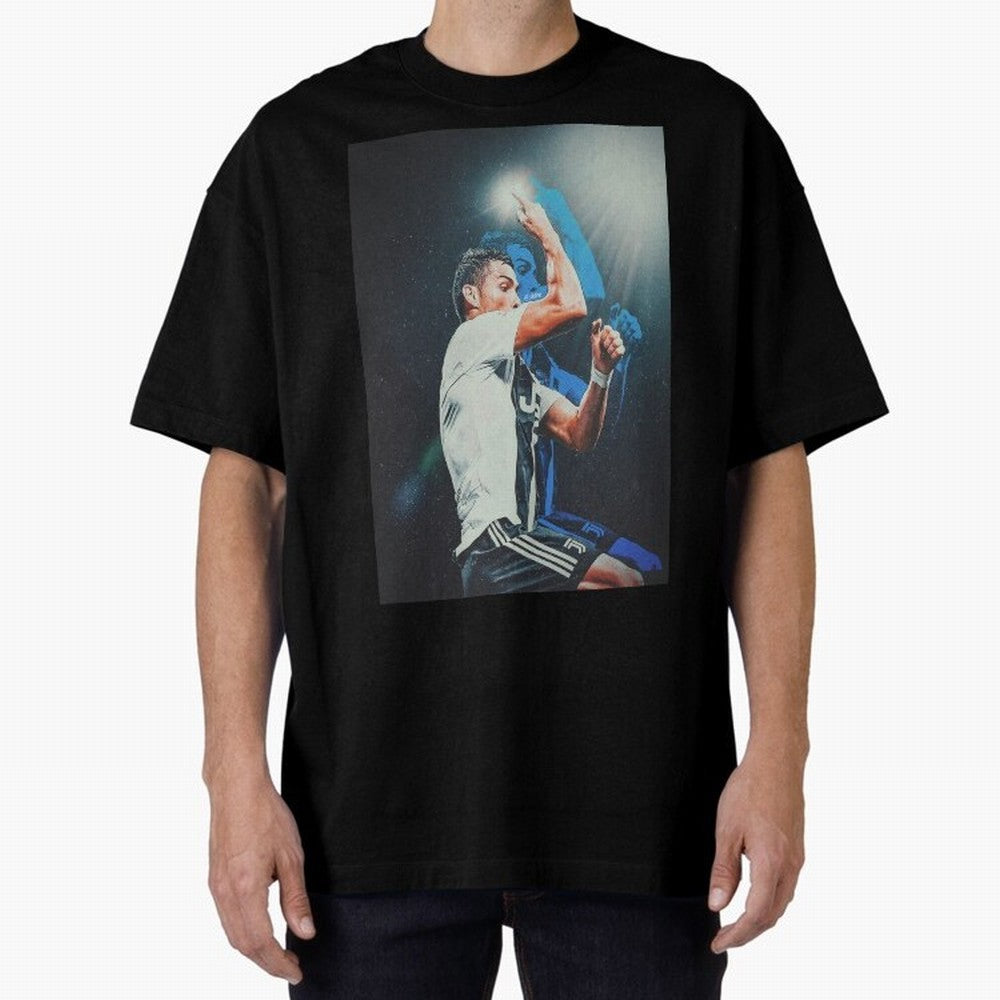 Siiimmmmm Oversized T-Shirt Represent Football Lovers during Match Day Hype around FIFA World Cup 2026, Mbappe and Neymar, France and Portugal, Worldwide Fan Energy, Dramatic Goals, Stadium Lights and Championship Celebrations; Perfect for Fans,