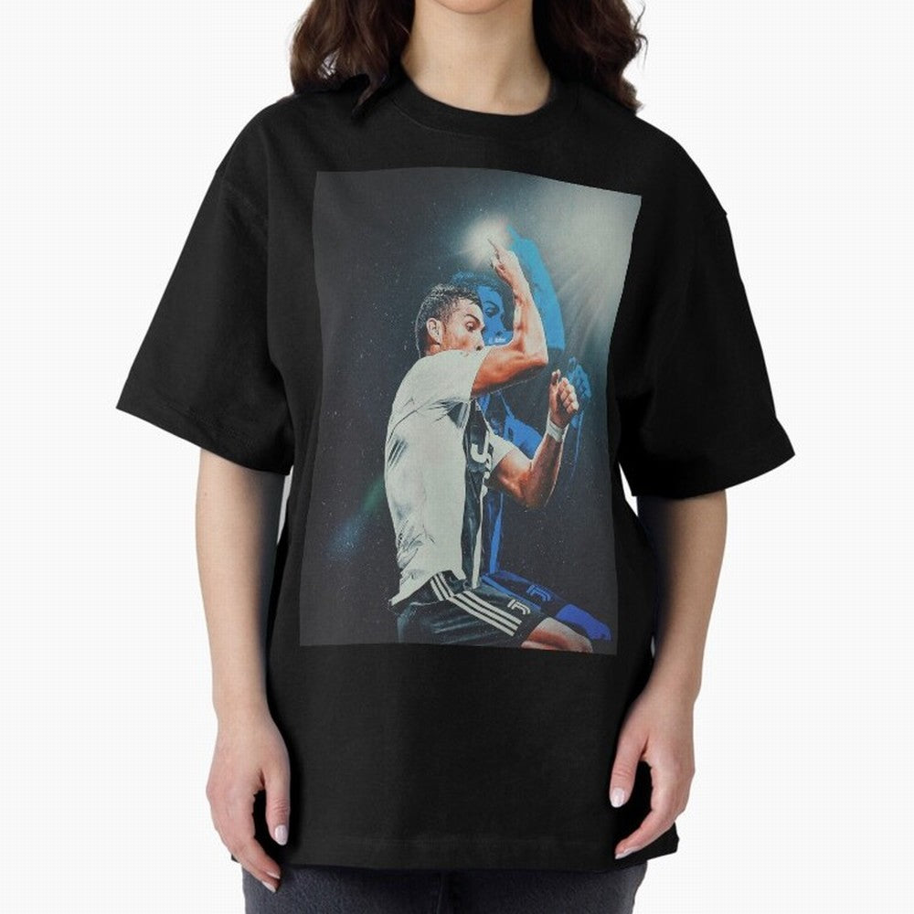 Siiimmmmm Oversized T-Shirt Represent Football Lovers during Match Day Hype around FIFA World Cup 2026, Mbappe and Neymar, France and Portugal, Worldwide Fan Energy, Dramatic Goals, Stadium Lights and Championship Celebrations; Perfect for Fans,