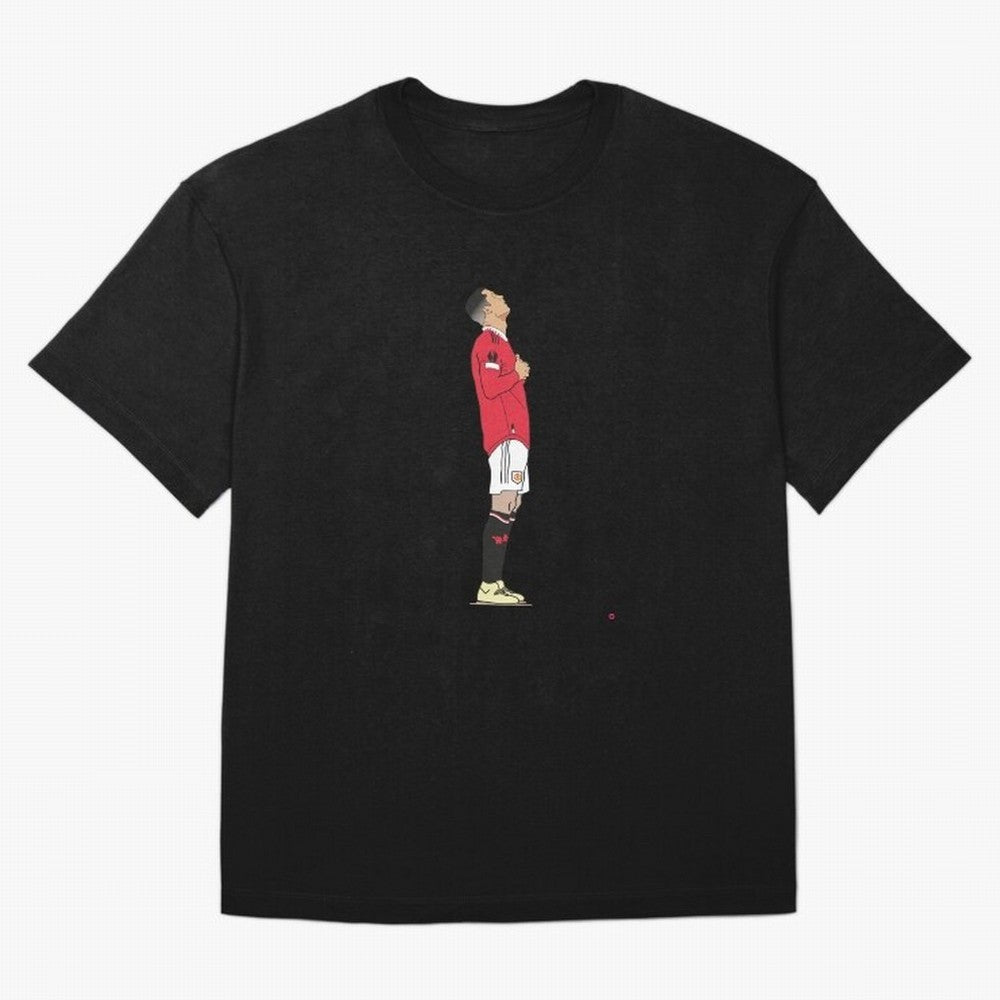 Ronaldo Pose Oversized T-Shirt Share the Excitement of FIFA World Cup 2026 USA Canada Mexico for Fans of Cristiano Ronaldo and Portugal, Spain and Germany, Bringing Game Day Rituals, Football Legends, Country Pride and the Road to the Final; Great