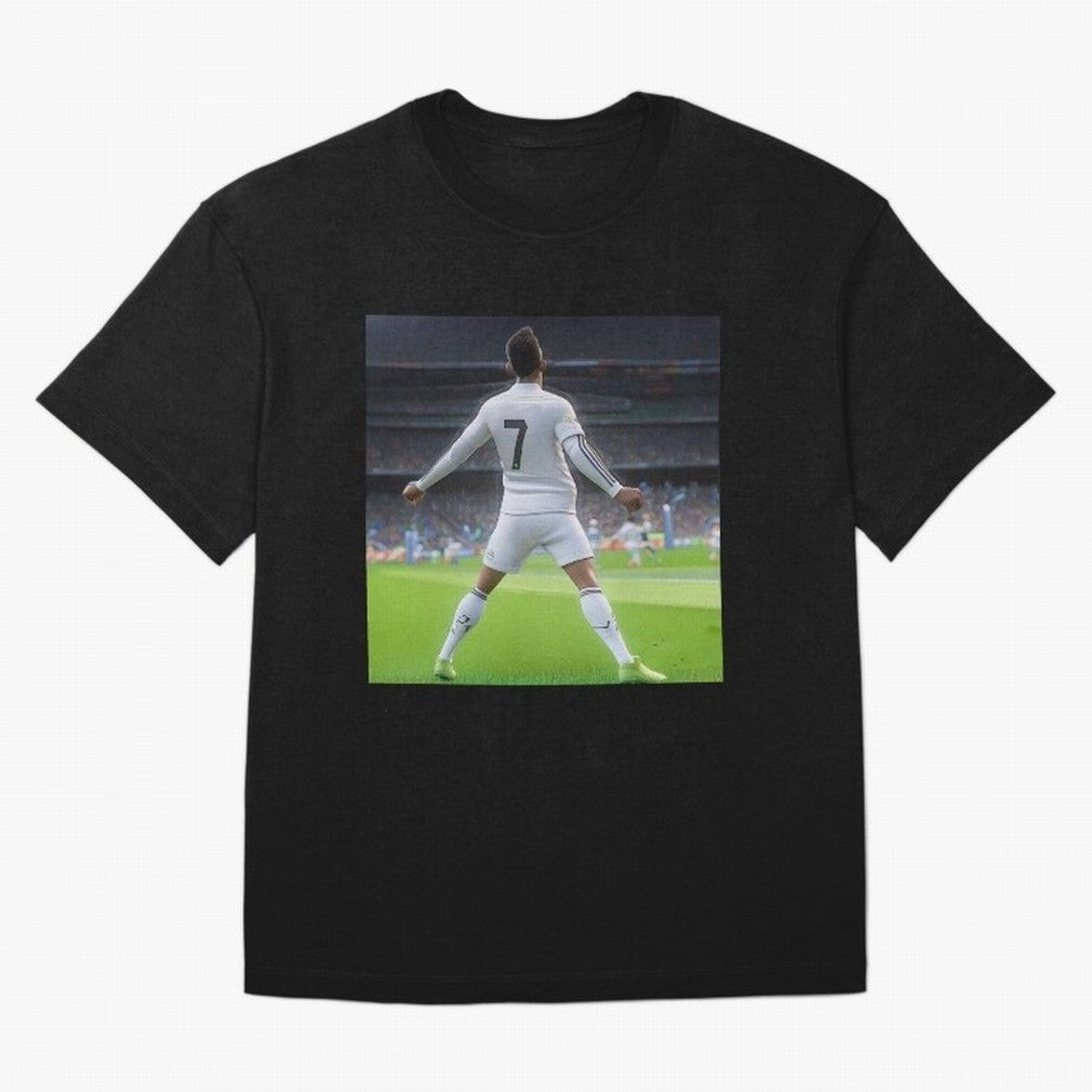 Ronaldo caricature Oversized T-Shirt Refresh FIFA World Cup 2026 Spirit, with Portugal, Messi, Game Day Rituals, Football Legends, Country Pride and the Road to the Final; Perfect for Fans, Collectors, Family Gatherings, Watch Parties and Every