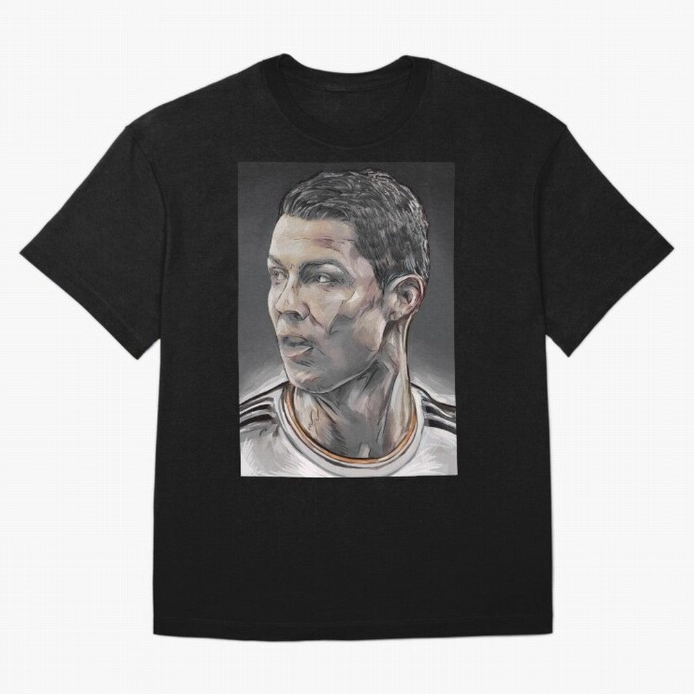 Cristiano Ronaldo Oversized T-Shirt Capture Stadium Memories from FIFA World Cup 2026 USA Canada Mexico Spirit, with England, Messi, CR7 and Mbappe, Sports Nostalgia, International Competition, Famous Players and Unforgettable Victories; Ideal for