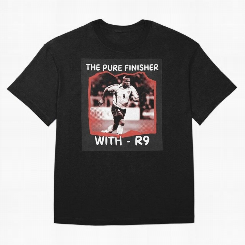 Ronaldo R9 The Pure Finisher Vintage Oversized T-Shirt Bring International Match Energy to FIFA World Cup 2026 Group Stage for Fans of Neymar and Netherlands, Bringing Championship Spirit, Famous Goals, Roaring Crowds and International Football