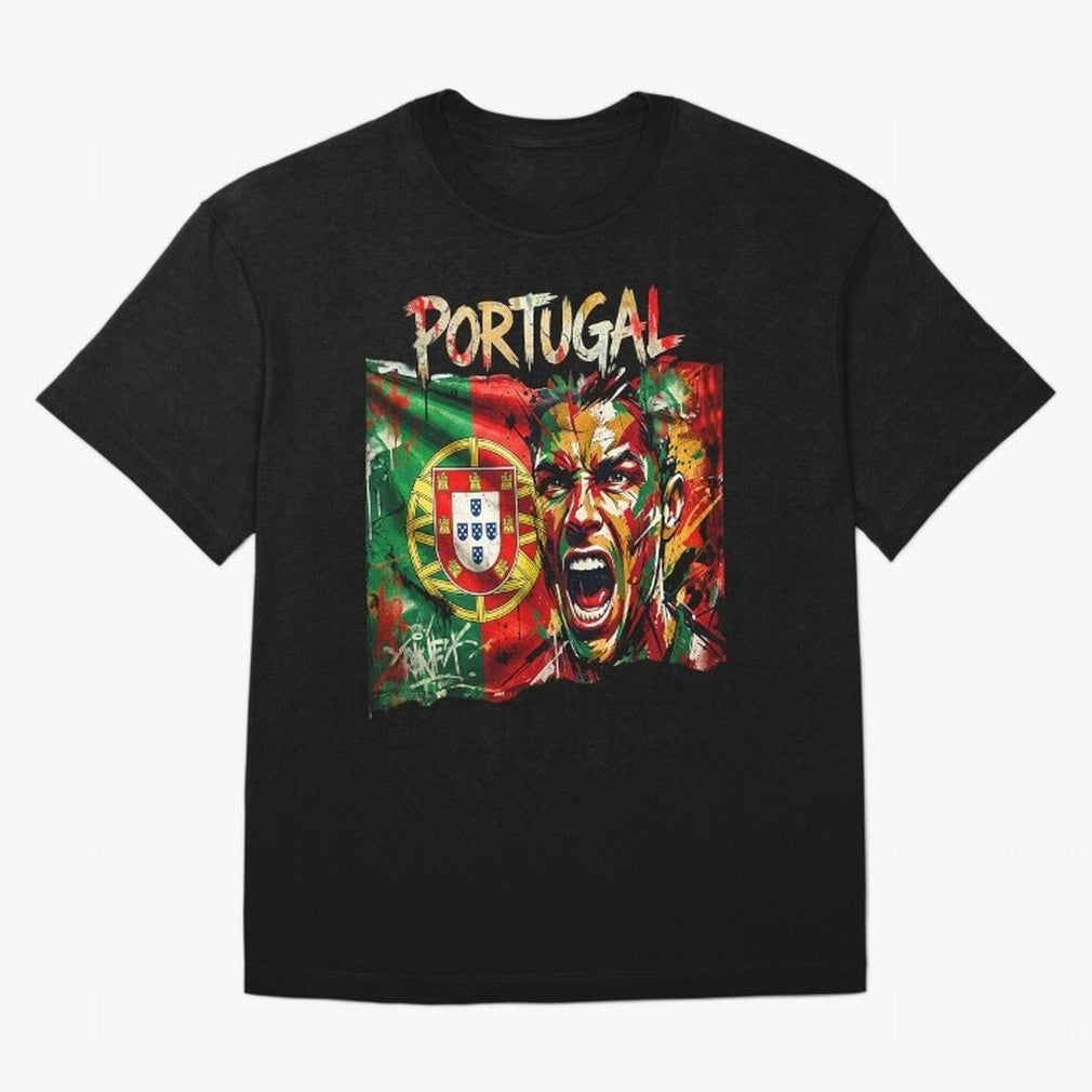 PORTUGAL FOOTBALL TEAM Oversized T-Shirt Bring Match Day Fire to FIFA World Cup 2026 USA Canada Mexico with Cristiano Ronaldo, Haaland and CR7, France and Portugal Energy, Classic Soccer Heritage, Championship Pressure, Fan Loyalty and