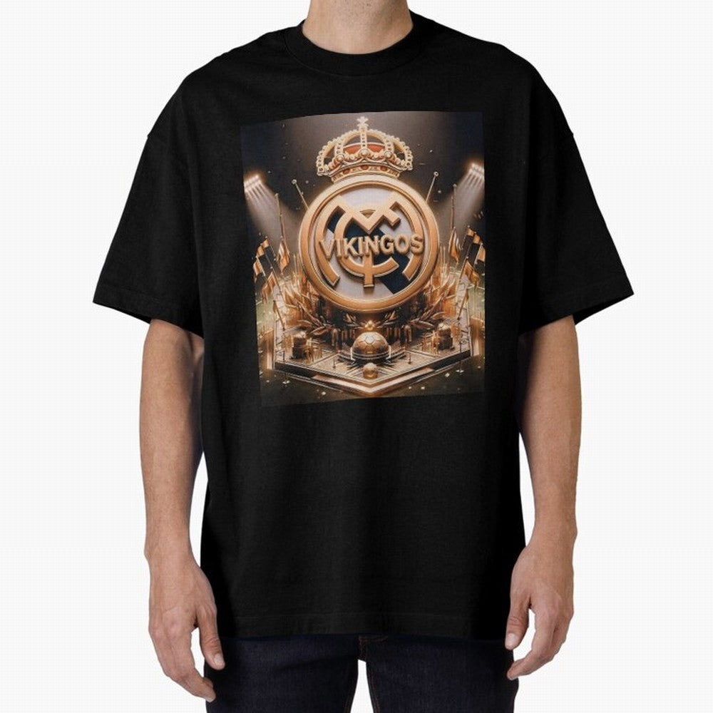 Vikings Oversized T-Shirt Relive Legendary Nights from FIFA World Cup 2026 Group Stage Filled with Messi, CR7 and Mbappe, Netherlands Energy, Championship Spirit, Famous Goals, Roaring Crowds and International Football Unity; Ideal for Fans Who