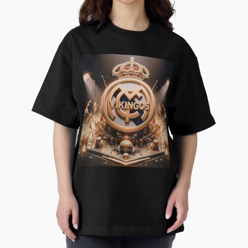 Vikings Oversized T-Shirt Relive Legendary Nights from FIFA World Cup 2026 Group Stage Filled with Messi, CR7 and Mbappe, Netherlands Energy, Championship Spirit, Famous Goals, Roaring Crowds and International Football Unity; Ideal for Fans Who