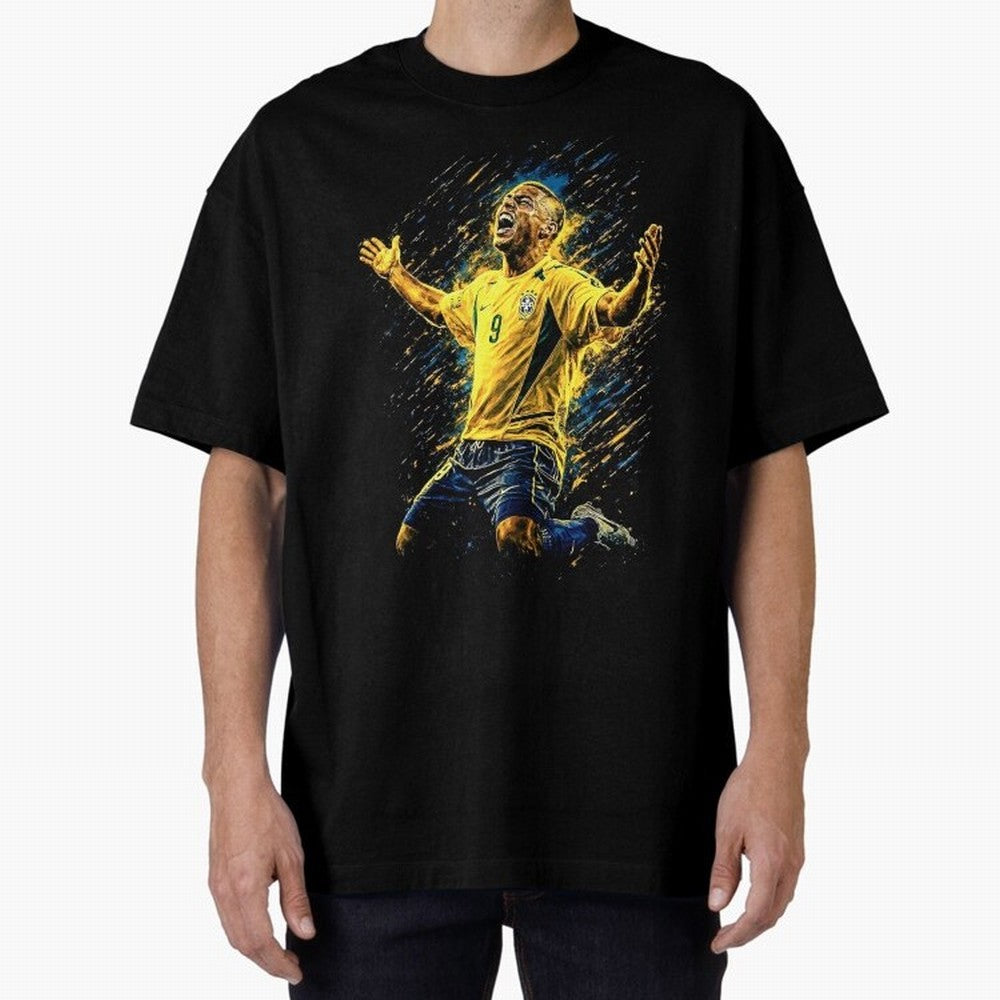 R9 Ronaldo Football Legend Oversized T-Shirt Celebrate Rivalries and Pride in FIFA World Cup 2026 Group Stage Spirit, Filled with Netherlands, Haaland and Mbappe, Football History, Final Match Energy, Crowd Noise and Once in a Lifetime Moments;