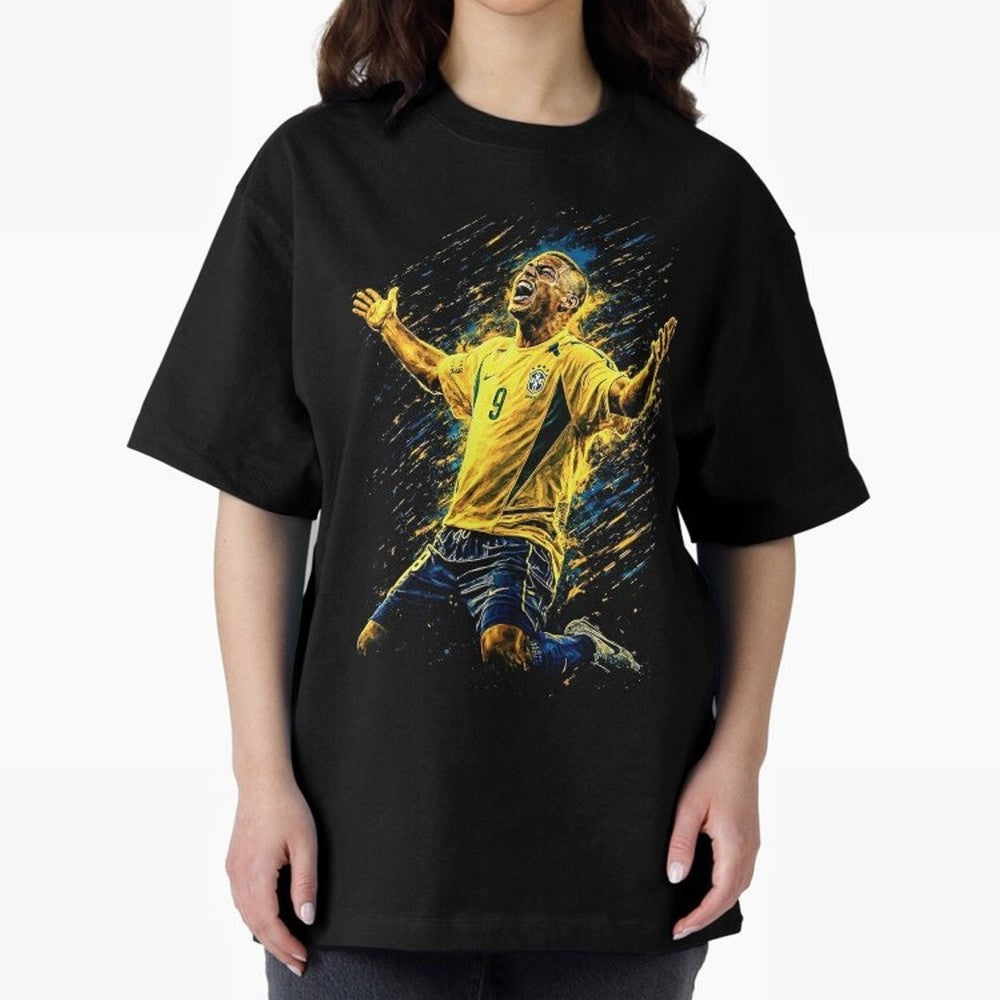 R9 Ronaldo Football Legend Oversized T-Shirt Celebrate Rivalries and Pride in FIFA World Cup 2026 Group Stage Spirit, Filled with Netherlands, Haaland and Mbappe, Football History, Final Match Energy, Crowd Noise and Once in a Lifetime Moments;