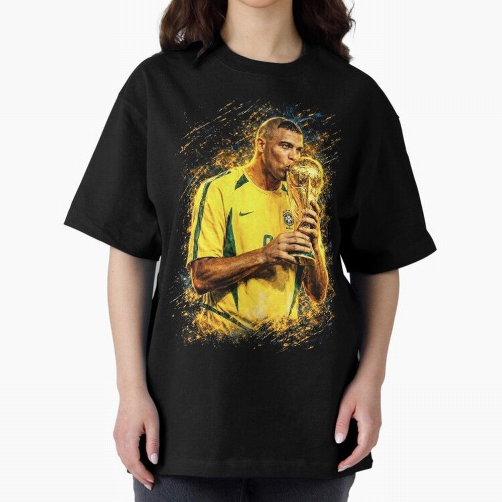 R9 Ronaldo Football Legend Oversized T-Shirt Stand Proud for FIFA World Cup 2026 Inspired by Cristiano Ronaldo, Argentina, France and Brazil Energy, Goal Celebration Energy, Supporter Heritage, Football Icons and Worldwide Tournament Joy; Perfect