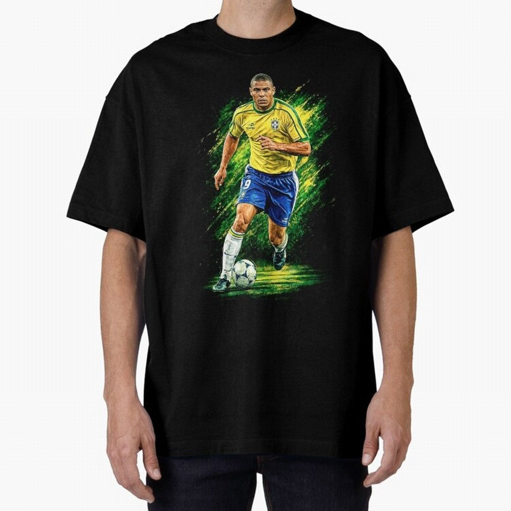 R9 Ronaldo Football Legend Oversized T-Shirt Carry the Dream of the FIFA World Cup 2026 USA Canada Mexico Journey through Cristiano Ronaldo Highlights, Spain Pride, Stadium Chants, National Pride, Trophy Dreams and Unforgettable Football Memories;