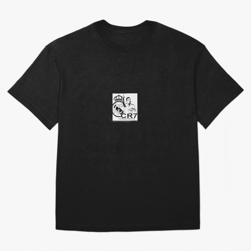 Ronaldo sticker Oversized T-Shirt Celebrate Classic Football Spirit in Global Football Passion for FIFA World Cup 2026 USA Canada Mexico, Centered on Messi, Neymar and Mbappe, Portugal, Spain and Germany, Championship Spirit, Famous Goals, Roaring