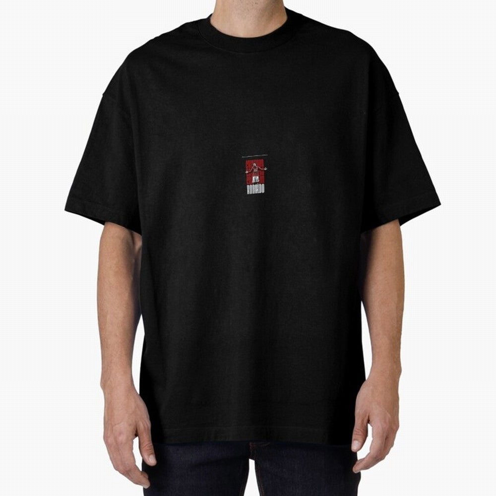 Ronaldo sticker Oversized T-Shirt Bring International Match Energy to FIFA World Cup 2026 Group Stage Spirit, Connected to Netherlands, Messi and Cristiano Ronaldo, Worldwide Fan Energy, Dramatic Goals, Stadium Lights and Championship Celebrations;