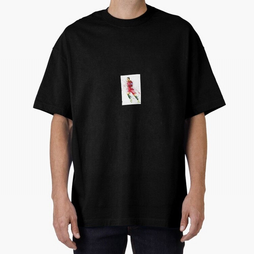 Ronaldo sticker Oversized T-Shirt Celebrate the Magic of Match Day Hype around FIFA World Cup 2026 USA Canada Mexico, Neymar, Haaland and Cristiano Ronaldo, England and Germany, Tournament Hype, Historic Matchups, Family Viewing Parties and Global