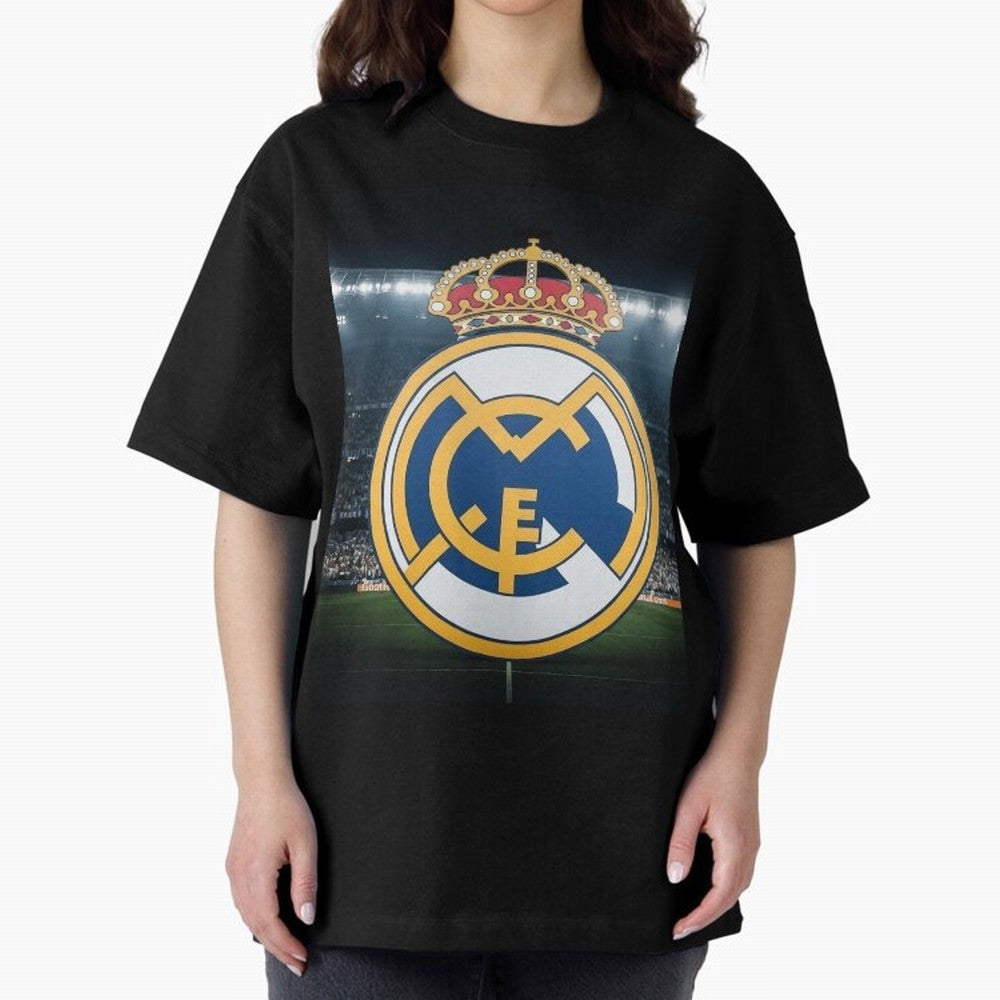 The Madridista Vikings Oversized T-Shirt Honor the FIFA World Cup 2026 USA Canada Mexico Journey through Haaland and Mbappe Highlights, France Pride, Goal Celebration Energy, Supporter Heritage, Football Icons and Worldwide Tournament Joy; Created
