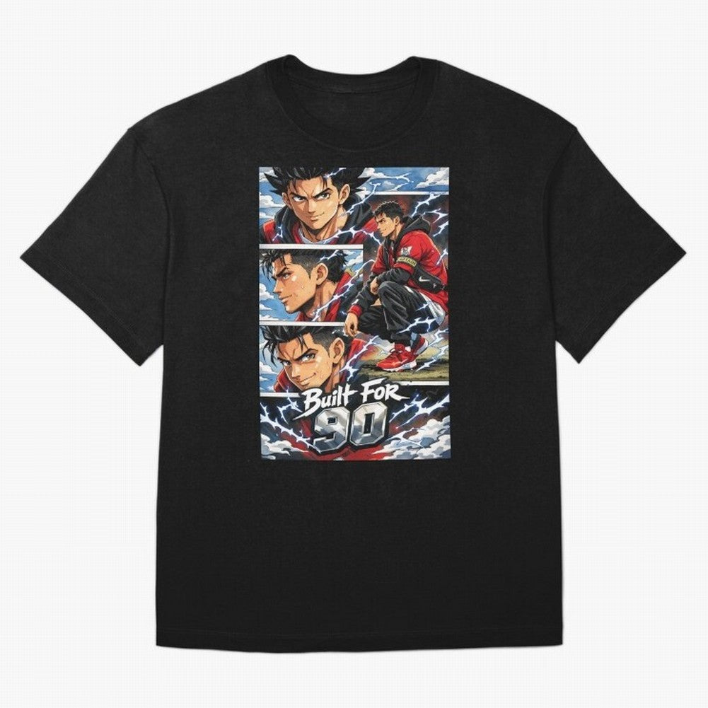 Built for 90 ¨C Anime Streetwear Football Art Oversized T-Shirt Join the Countdown to FIFA World Cup 2026 USA Canada Mexico with Cristiano Ronaldo, Haaland and CR7, Brazil Energy, Game Day Rituals, Football Legends, Country Pride and the Road to