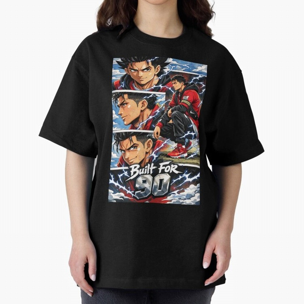 Built for 90 ¨C Anime Streetwear Football Art Oversized T-Shirt Join the Countdown to FIFA World Cup 2026 USA Canada Mexico with Cristiano Ronaldo, Haaland and CR7, Brazil Energy, Game Day Rituals, Football Legends, Country Pride and the Road to