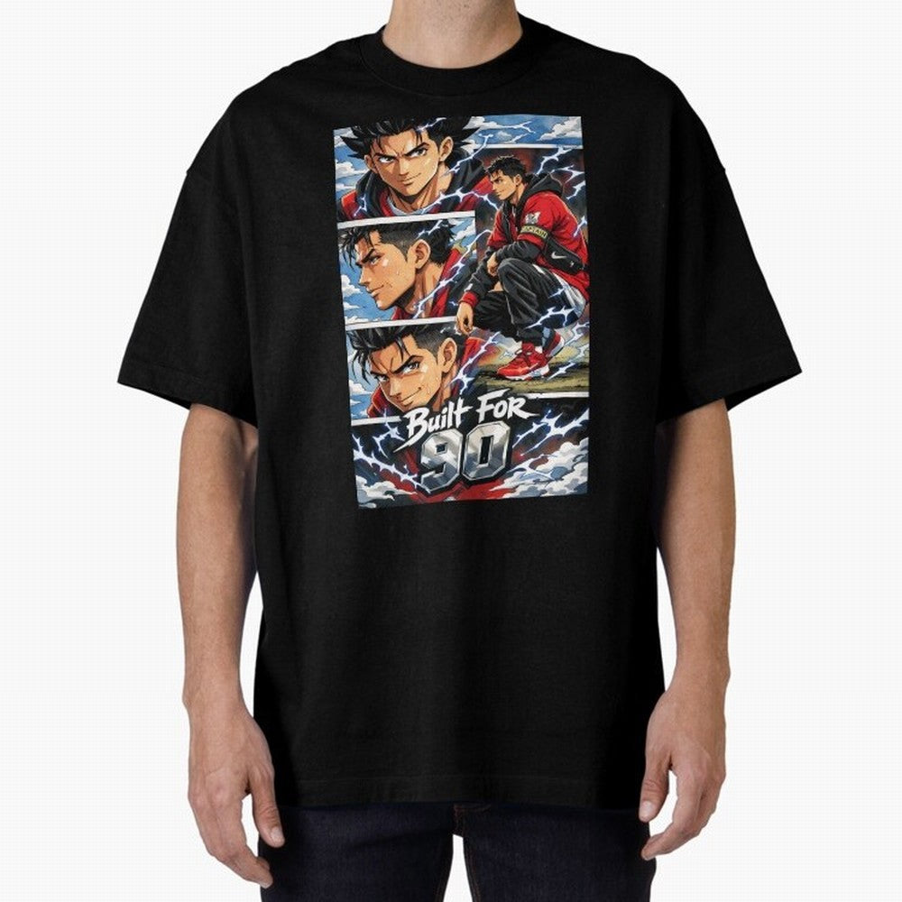 Built for 90 ¨C Anime Streetwear Football Art Oversized T-Shirt Join the Countdown to FIFA World Cup 2026 USA Canada Mexico with Cristiano Ronaldo, Haaland and CR7, Brazil Energy, Game Day Rituals, Football Legends, Country Pride and the Road to