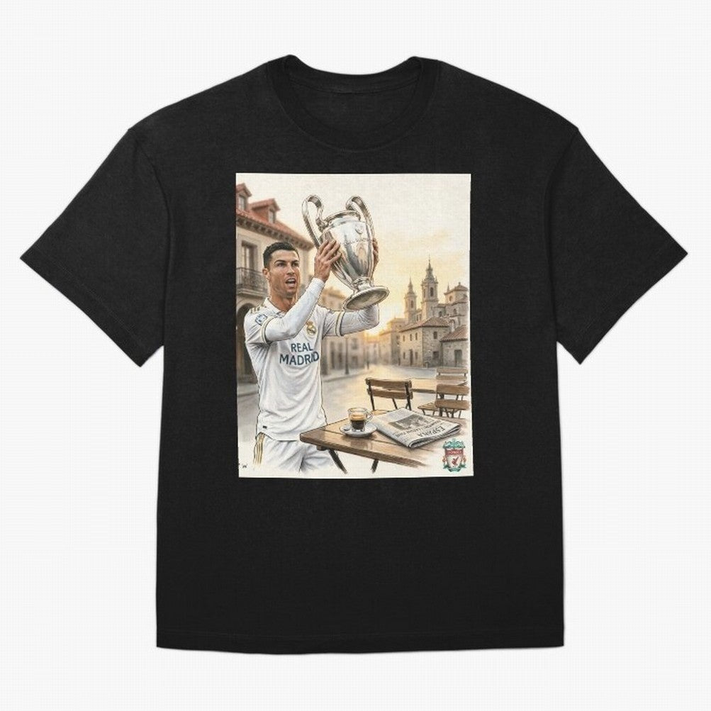 Madrid Oversized T-Shirt Show Your Stadium Side during Global Football Passion for FIFA World Cup 2026 USA Canada Mexico, Inspired by Mbappe and Neymar, Portugal, Goal Celebration Energy, Supporter Heritage, Football Icons and Worldwide Tournament